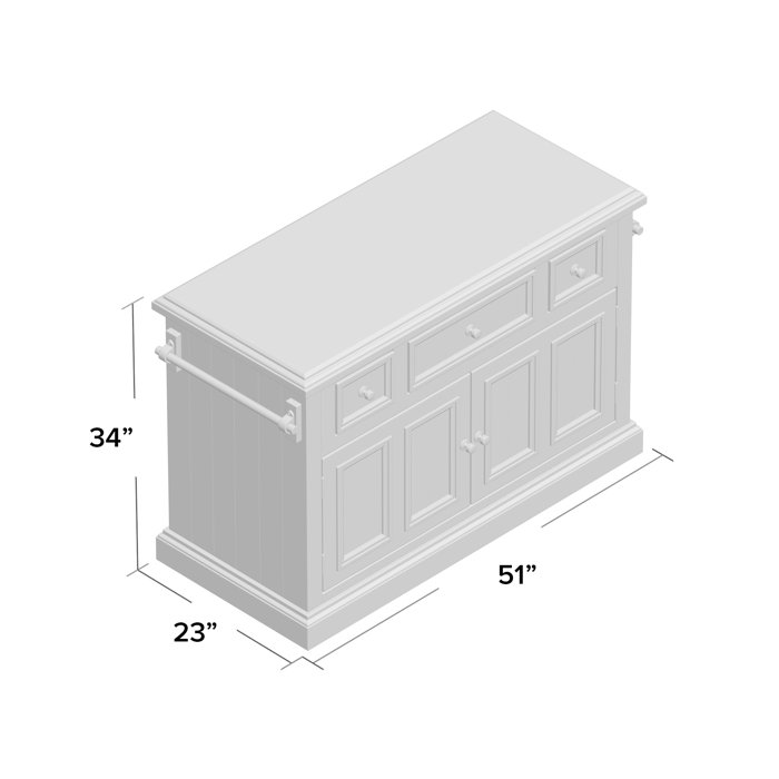 Three Posts™ Eloy Granite Kitchen Island & Reviews Wayfair